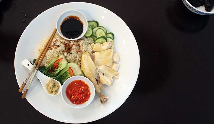 Homemade Hainanese Chicken Rice